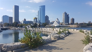 View of Downtown Milwaukee from Cruise Dock