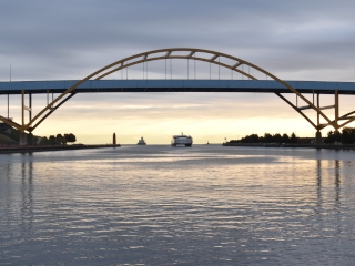 Hoan Bridge in Milwaukee, Wisconsin