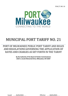 2023 Port Tariff